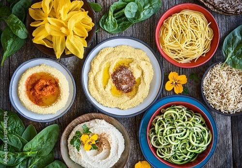 Italian Dishes: Pasta, Hummus, & Spiced Delights