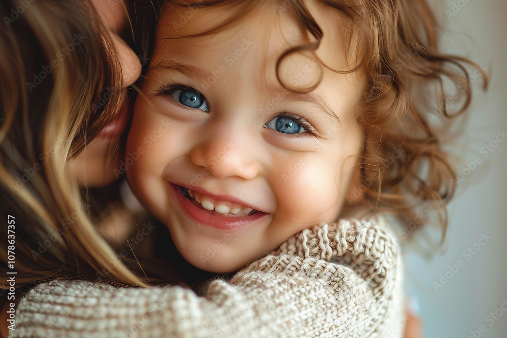 Generative AI Image of Nanny Holding Baby in Cozy Nursery Room at Home, Emphasizing Care and Bonding Generative AI Image of Nanny Holding Baby in Cozy Nursery Room at Home, Emphasizing Care and Bonding