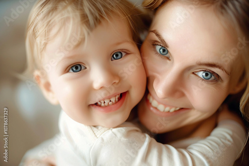 Generative AI Image of Nanny Holding Baby in Cozy Nursery Room at Home, Emphasizing Care and Bonding