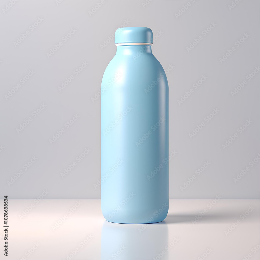 3d rendering of a drinking bottle with a blank label 3d rendering of a drinking bottle with a blank label