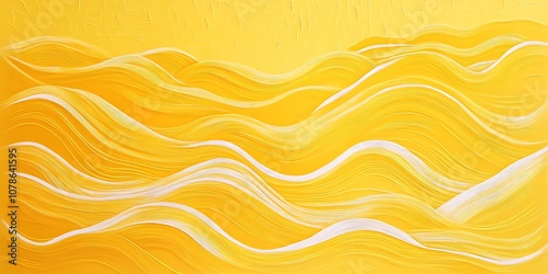 Abstract yellow wave patterns