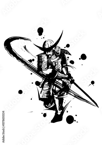 切りかかる侍