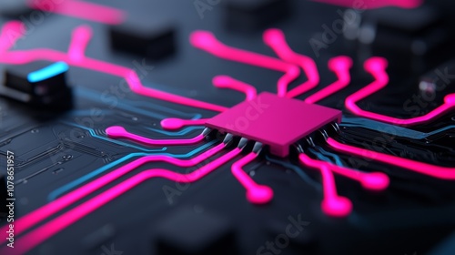 The concept of quantum processors visualized abstractly