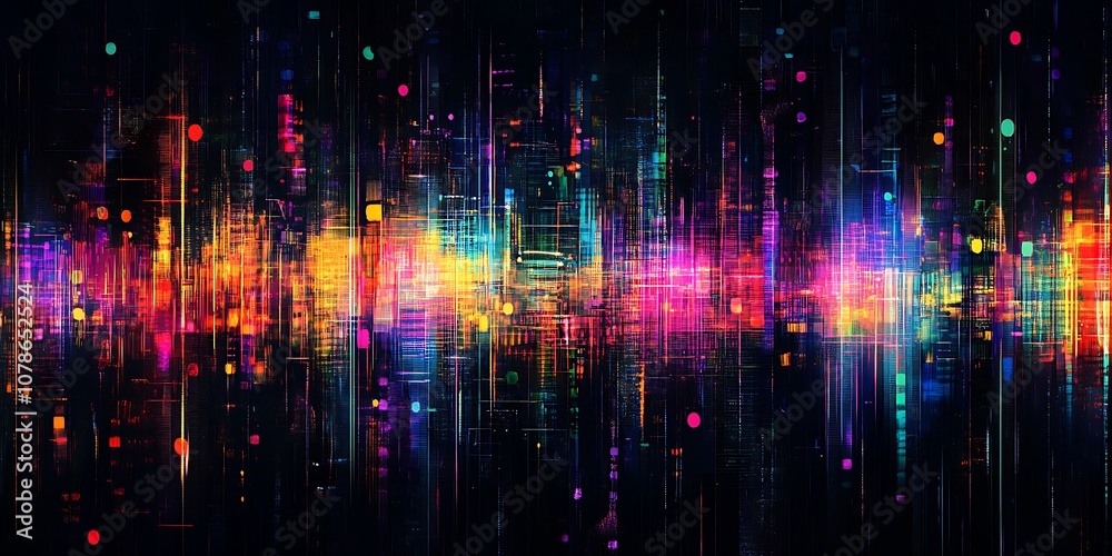 Abstract digital glitch effect on dark Abstract digital glitch effect on dark