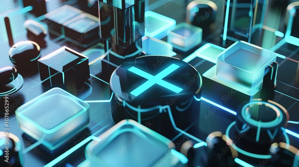 Geometric Medicine Intersection Shape - a modern and intricate visual. The geometric design forms a captivating and dynamic scene.