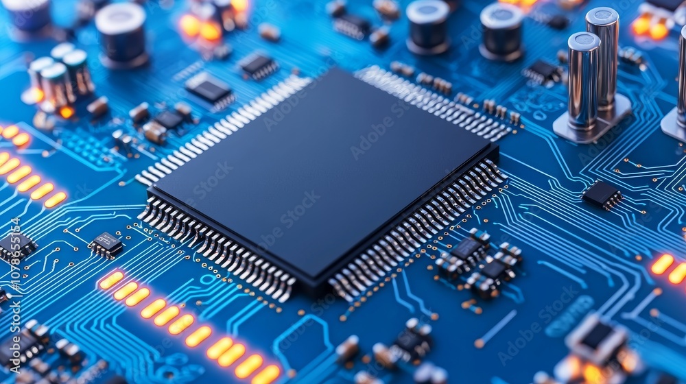 Visualization of quantum computing mechanisms in a high-tech environment containing qubits Visualization of quantum computing mechanisms in a high-tech environment containing qubits