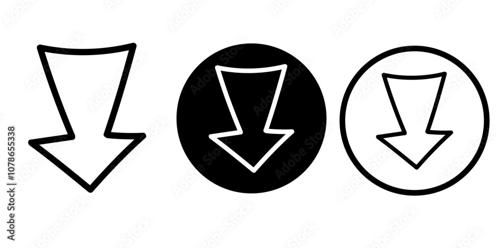 Arrows vectors icon set Arrows vectors icon set