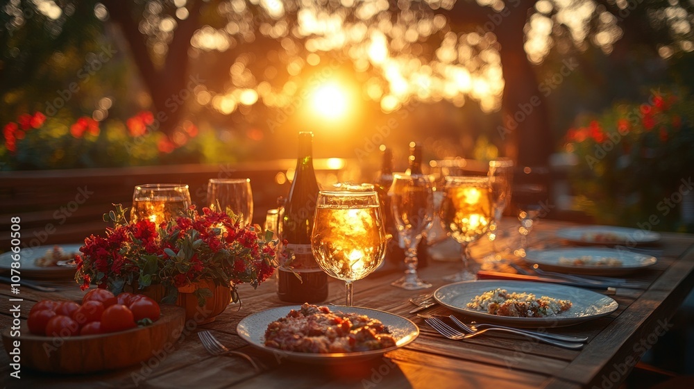 Sunset Dinner Table Sunset Dinner Table