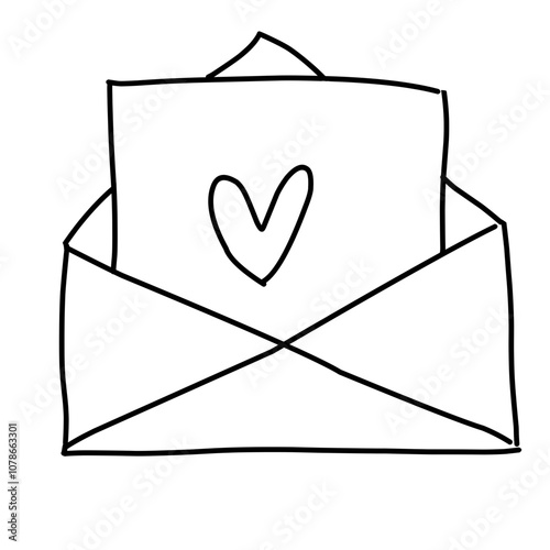 envelope with heart