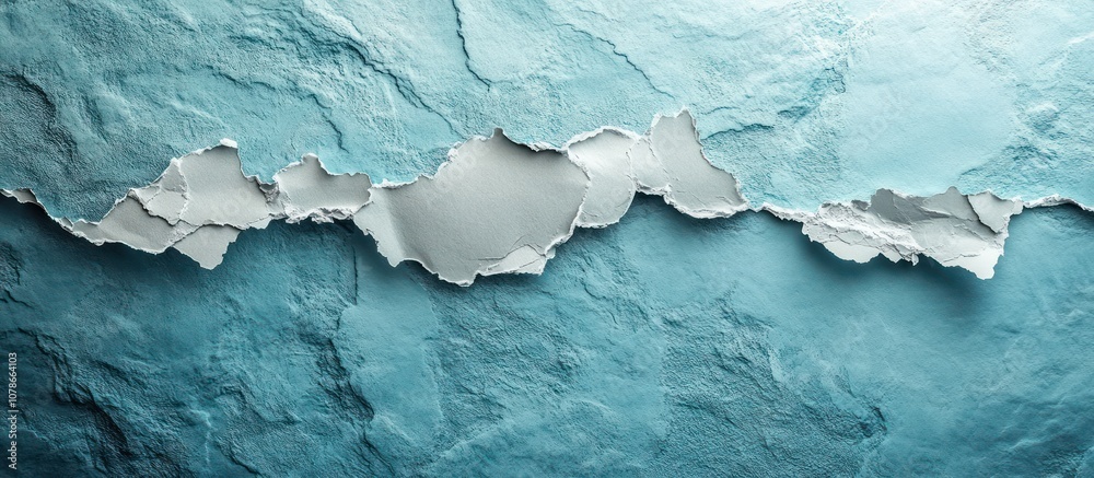 Torn paper revealing a blue textured background. Torn paper revealing a blue textured background.