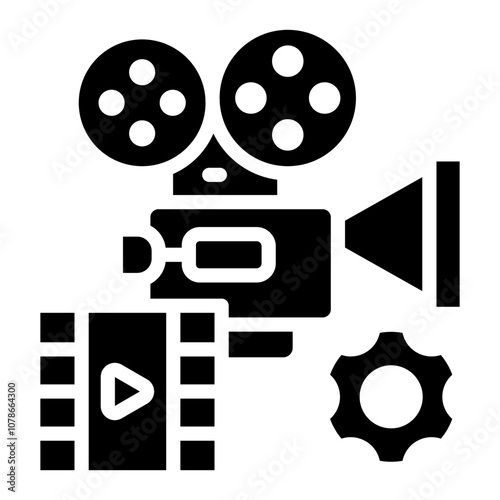 Video Production Icon For Design Element