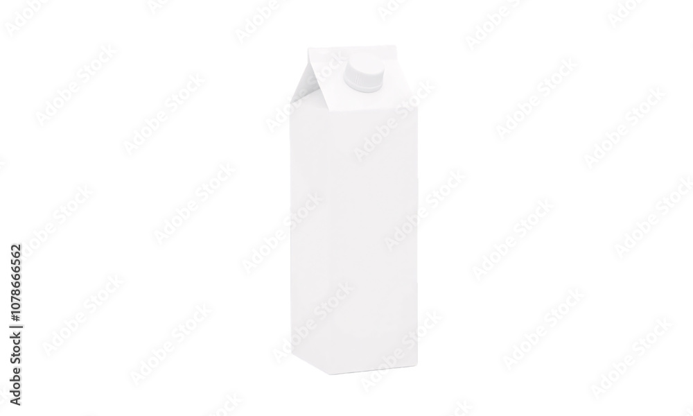 a white Juice Box isolated on transparent background
