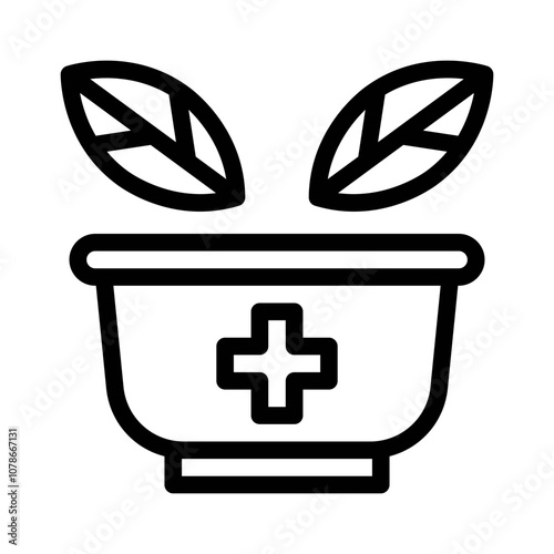 Chinese Herbs line icon