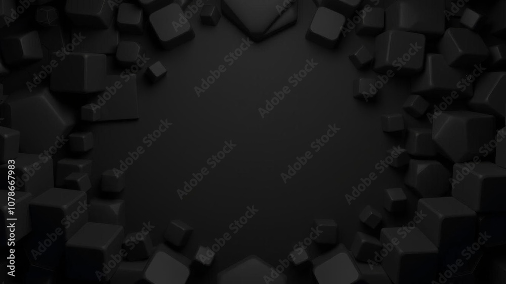 Dark tech background with a geometric