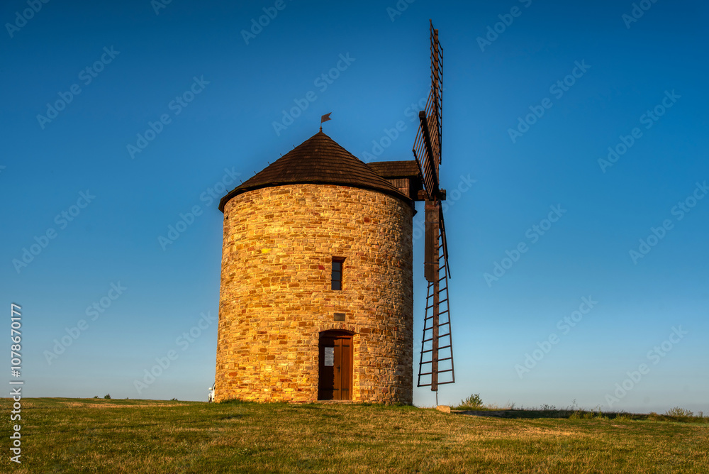 Fototapeta premium Rural landscape with an old mill