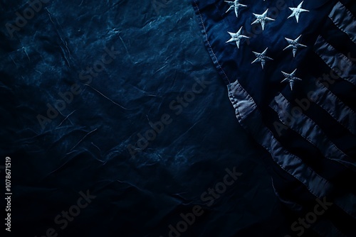 The blue American flag background is useful for banners, slides and social media posts
