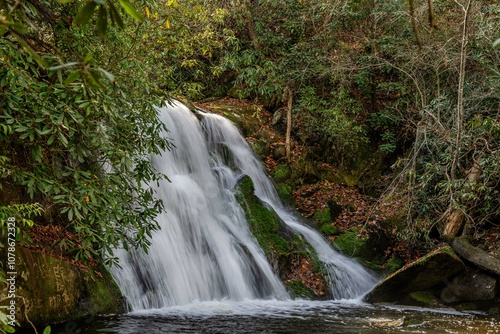 yellow creek falls, robbinsville,  north carolina photo