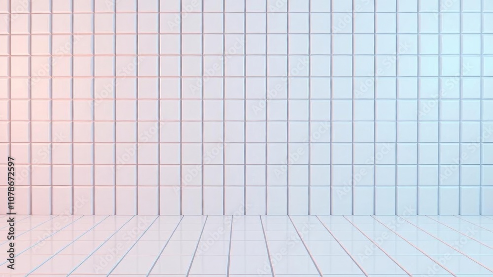 Futuristic 3D render of white square blocks creating a semigloss wall background, technology, futuristic Futuristic 3D render of white square blocks creating a semigloss wall background, technology, futuristic