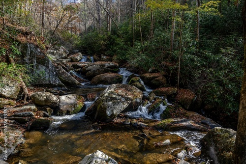 yellow creek falls, robbinsville,  north carolina photo