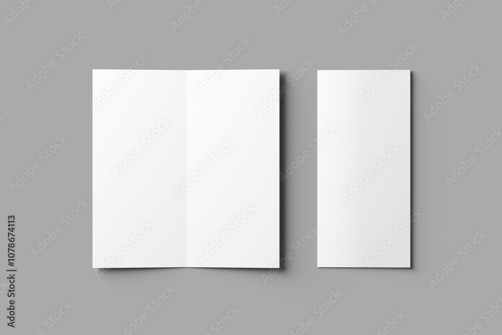 Bifold DL Brochure Mockup Bifold DL Brochure Mockup