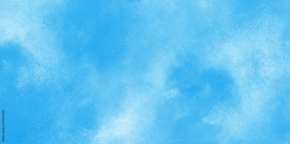 Grunge tint light blue watercolor abstract background, Aquarelle paint paper textured, blue sky with clouds, Sky Nature Landscape Background, sky background with white fluffy clouds. Grunge tint light blue watercolor abstract background, Aquarelle paint paper textured, blue sky with clouds, Sky Nature Landscape Background, sky background with white fluffy clouds.
