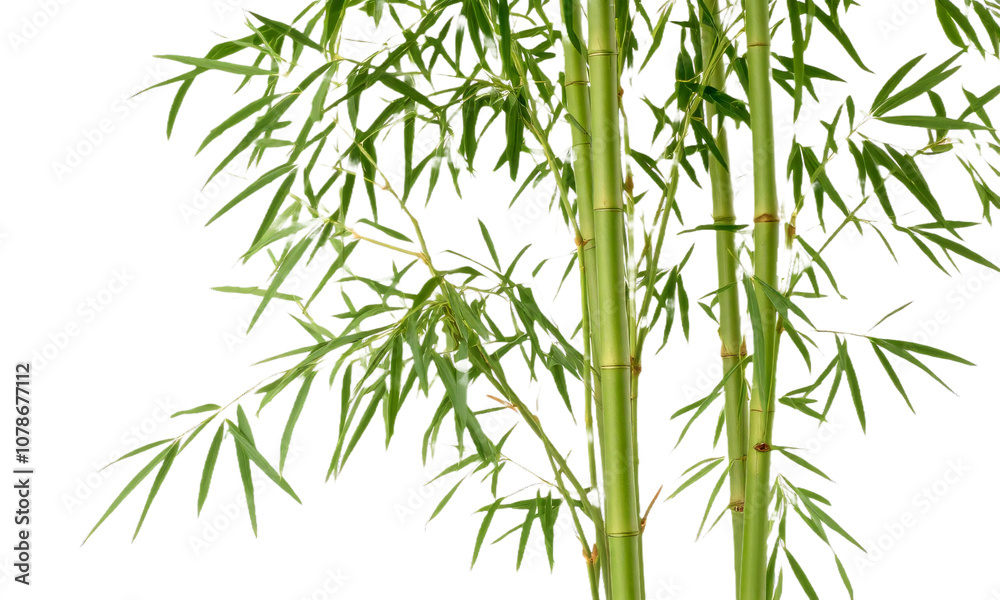 Fototapeta premium a Bamboo Plant isolated on transparent background