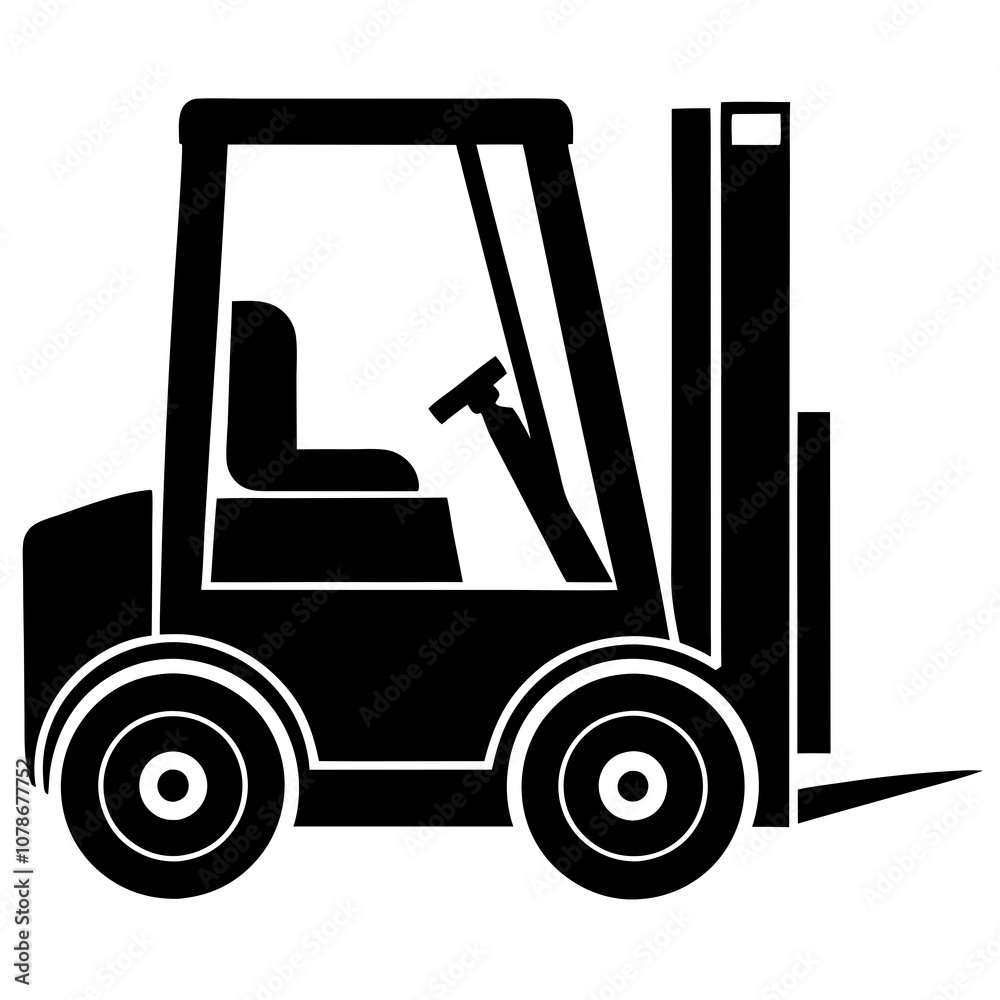 forklift truck icon forklift truck icon