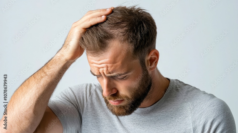 Athlete recovering from intense workout, physical exertion as a lesser-known cause of hair loss Athlete recovering from intense workout, physical exertion as a lesser-known cause of hair loss
