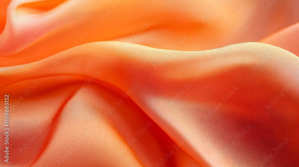 Obraz premium Bright tangerine background with a light, smooth texture