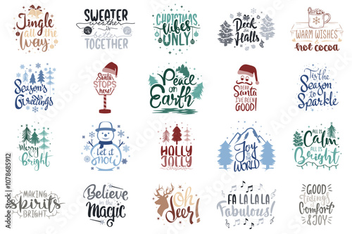 christmas unique quotation for invitation card, banner, t-shirt, mug, tole bags, pillow etc