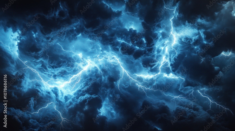 Lightning Storm in the Night Sky Lightning Storm in the Night Sky