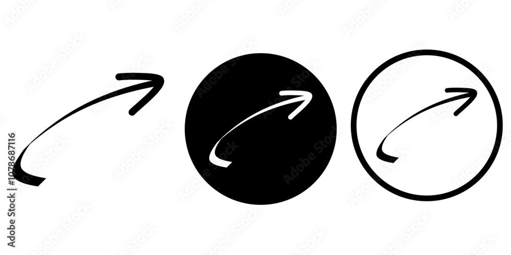 Arrows vectors icon set