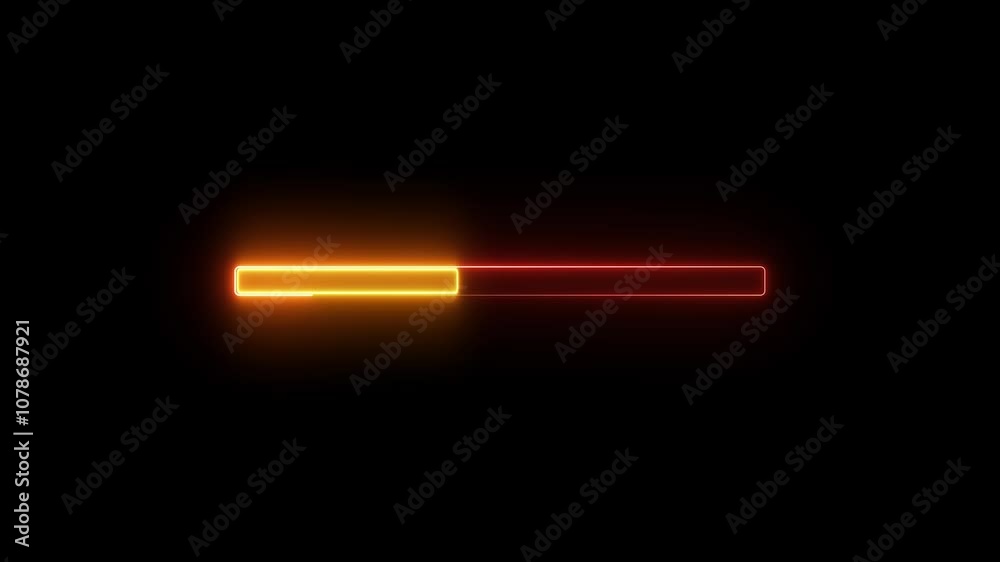 Abstract Loading Progress Bar Animation. Cyberpunk loading bar animation with glitch effect. Futuristic uploading progress bar with glitch effect isolated on black background. 4k video. Abstract Loading Progress Bar Animation. Cyberpunk loading bar animation with glitch effect. Futuristic uploading progress bar with glitch effect isolated on black background. 4k video.