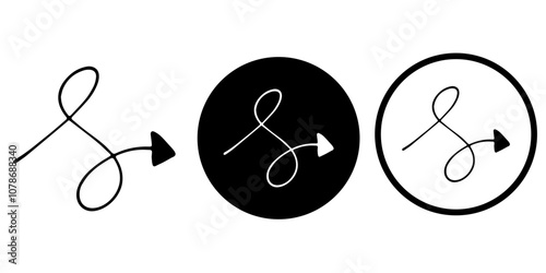 Arrows vectors icon set