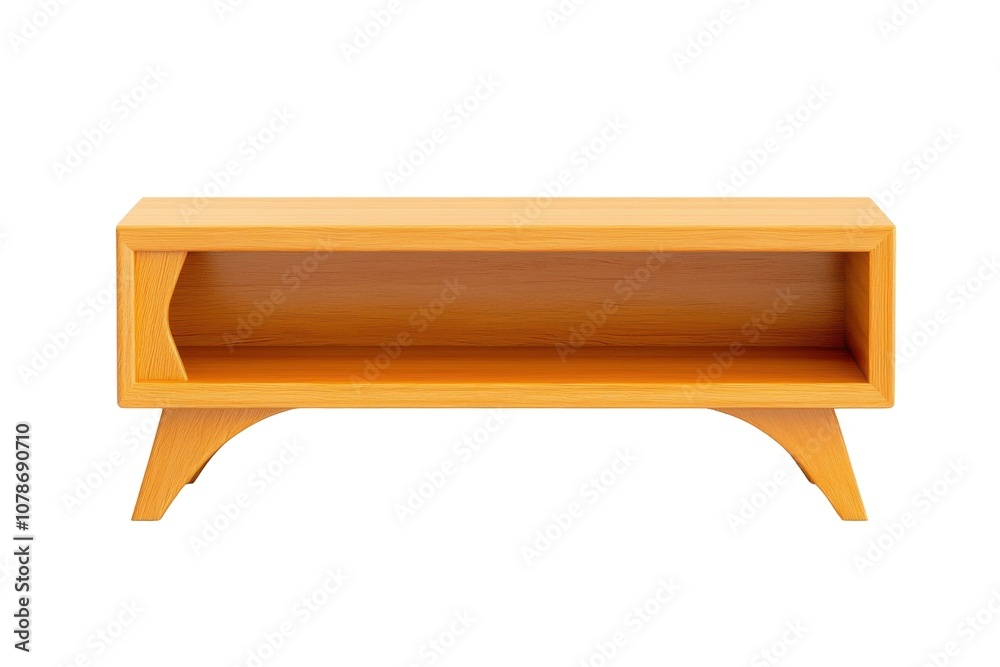 Stylish wooden shelf enhances modern home decor Stylish wooden shelf enhances modern home decor