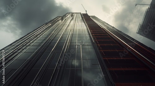 Wallpaper Mural "towering_modern_skyscraper_under_construction_steel_beams_an": Torontodigital.ca