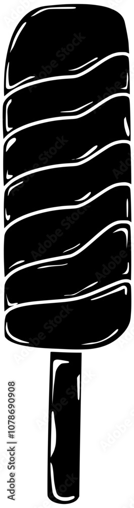 Fototapeta premium ice illustration cream silhouette sundae logo sweet icon food outline dessert summer cart cone shop tasty wheel business frozen shape or vector graphic background