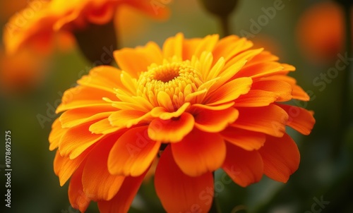 Close-up of vibrant orange flower