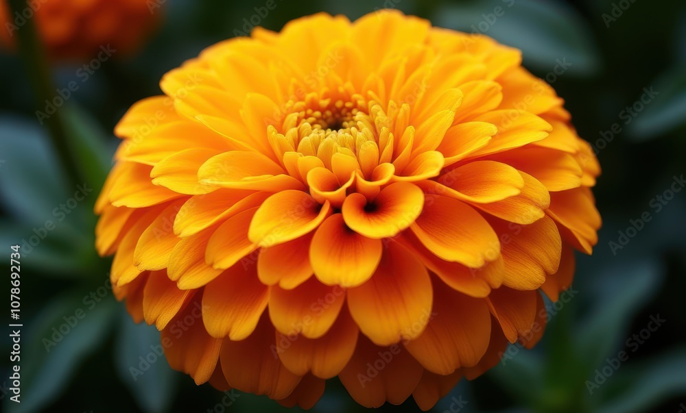 Vibrant orange flower blooming beautifully Vibrant orange flower blooming beautifully