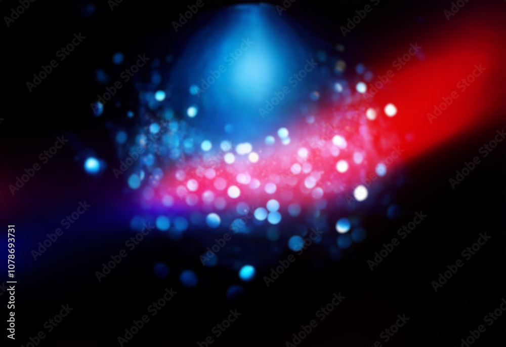 Abstract blue bokeh lights against a black background. Abstract blue bokeh lights against a black background.