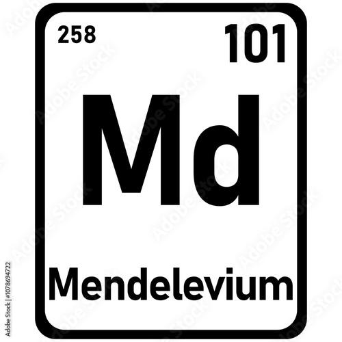 mendelevium periodic element photo