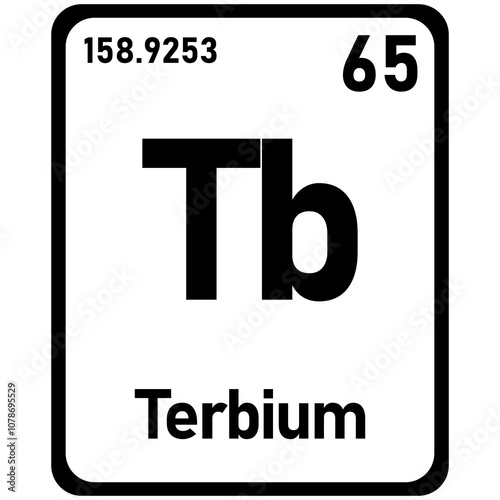 terbium periodic element photo