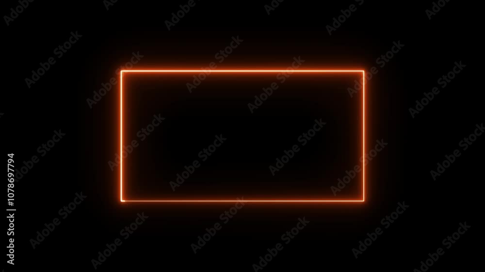 Neon Rectangle Frame With Blue Purple Moving Looped Square rectangle picture frame two tone neon color motion graphic on isolated black background. Neon Rectangle Frame With Blue Purple Moving Looped Square rectangle picture frame two tone neon color motion graphic on isolated black background.