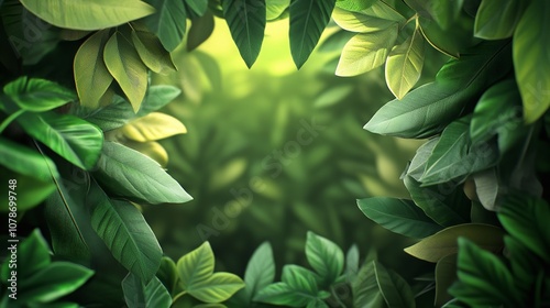 _Tropical_background.Paper_on_top_of_a_foliage_texture_for_c