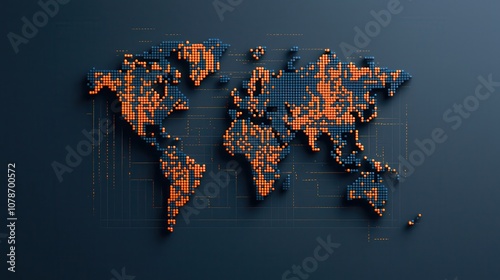 The impact of globalization and trade wars on the fragmented world map of digital markets photo