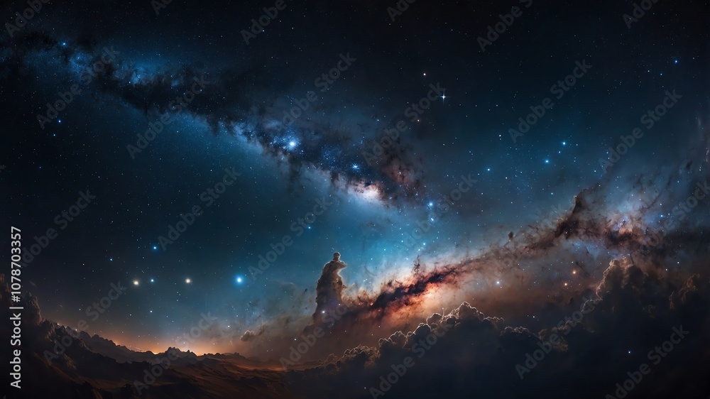 Fototapeta premium nebula background