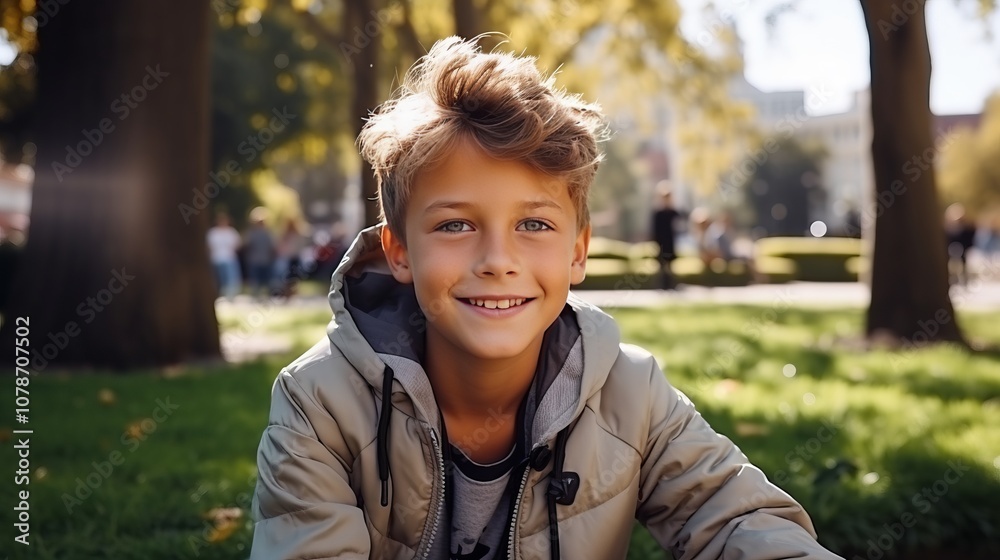 Captivating Moments: A Young Boy's Enchanting Lifestyle Vlog in the City Park
