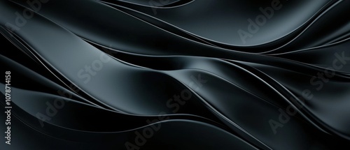 A black and white image of a wave with a black background