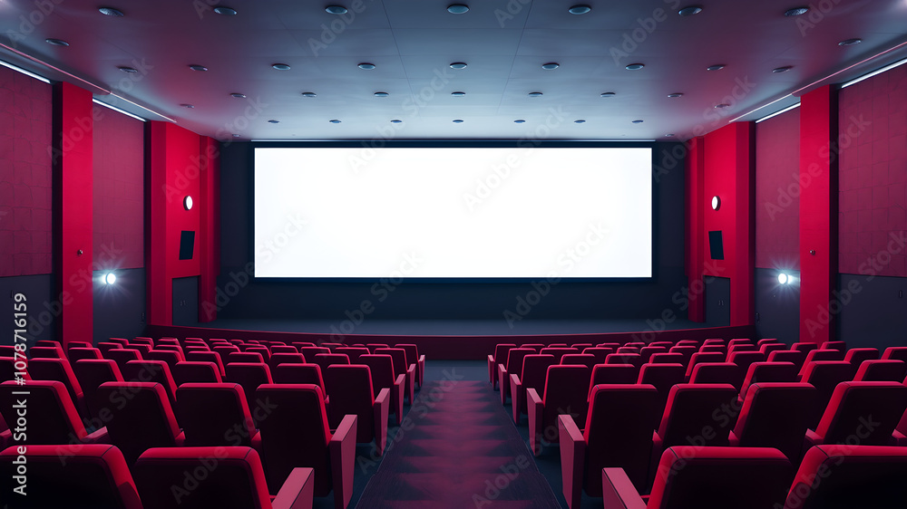 Fototapeta premium Red Empty Theater, Awaiting the Show