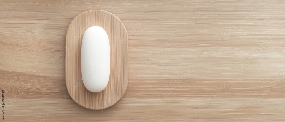 A white mouse is sitting on a wooden surface A white mouse is sitting on a wooden surface
